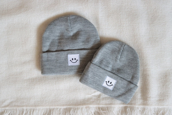 Smiley Knit Beanie Hats