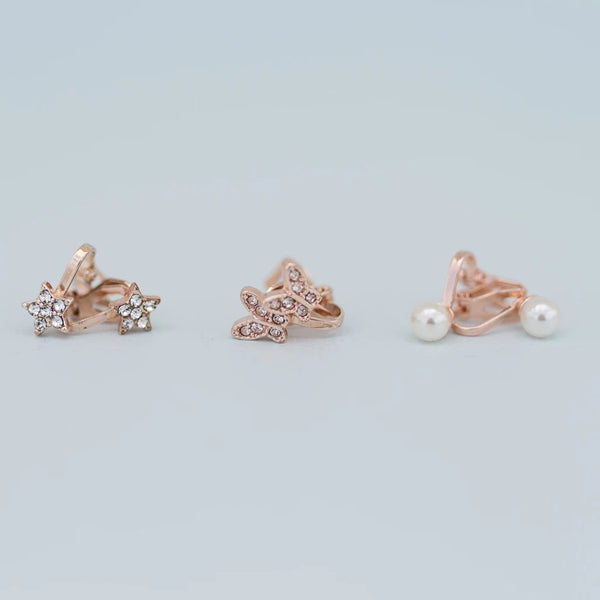 Pearl Clip on Earring Set